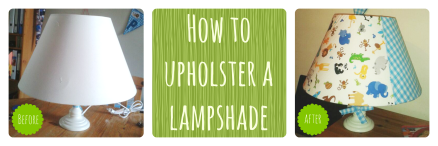 How to recover a lamp shade.