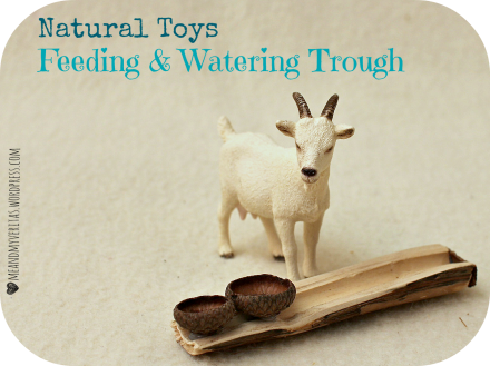 Natural Toys: Feeding & Watering Trough