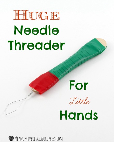 Huge Needle Threader For Little Hands