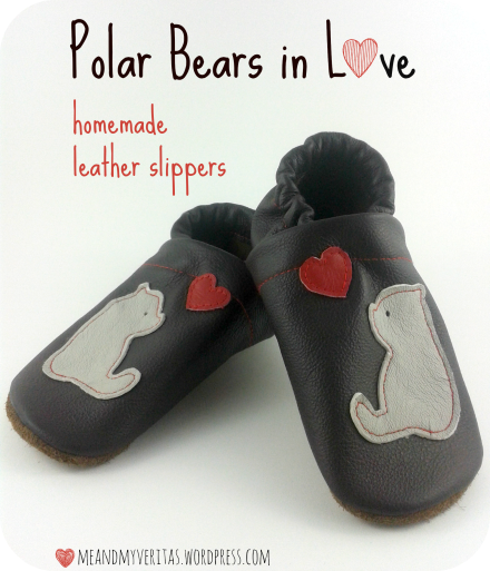 Polar Bears in Love: Homemade Leather Slippers