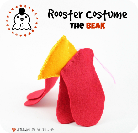Rooster costume: The Beak